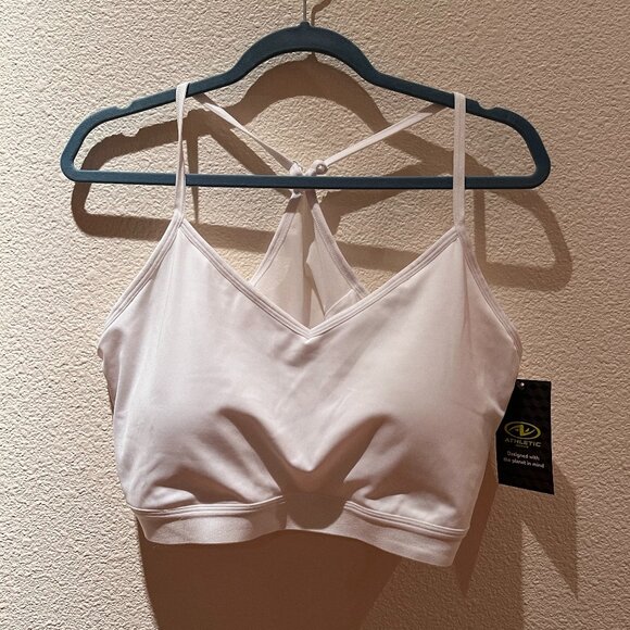 White racer back sports bra - Picture 1 of 4